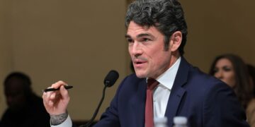 WASHINGTON, DC - DECEMBER 11: Director of the National Counterterrorism Center Joseph Kent testifies before the House Committee on Homeland Security in the Cannon House Office Building on December 11, 2025 in Washington, DC. The committee convened to hear testimony from top national security officials on potential worldwide threats. (Photo by Anna Moneymaker/Getty Images)