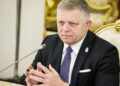 Russia. Moscow. May 9th, 2025. Prime Minister of Slovakia Robert Fico during a meeting with Russian President Vladimir Putin.